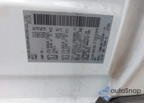 2024 Nissan Rogue Sv Intelligent Awd z USA, uszkodzony, nr VIN 5N1BT3BB3RB739399